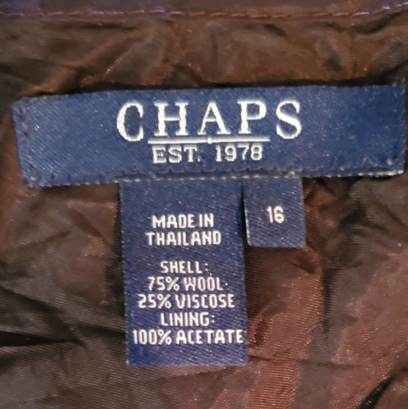 Women's Chaps Sz.16 Brown Plaid Skirt - Picture 2 of 5